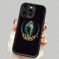Creative Jesus Pattern Phone case for iPhone 16 Pro Max 15 Plus 14 13 12 11 XR E XS Full Body Protection Shockproof Soft Sili...