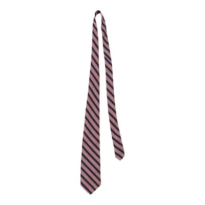 Valentino Striped Tie - No Size Red Silk