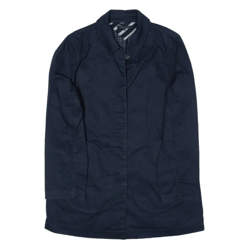 TOMMY HILFIGER Overcoat Jacket Blue Womens M
