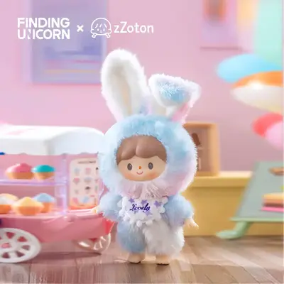 [FINDING UNICORN] zZoton Delicious Bunny Vinyl Plush Blind Box Celebrity Style Trendy Decorative Doll Cute Figures Desktop Or...