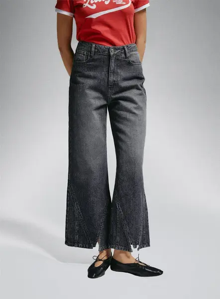 THELMA GREY LOW WAIST JEANS | Size: 34