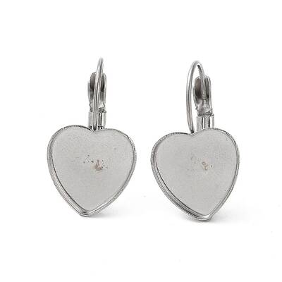 Non-Tarnish 304 Stainless Steel Hoop Earrings Findings