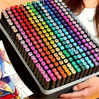 168-Pcs Colors Alcohol Markers, Dual Tip and Fine Tip, Alcohol-Based Markers for Artists, Art Markers Painting, Sketching and...