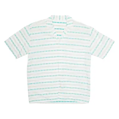Mens Shirt White Striped M