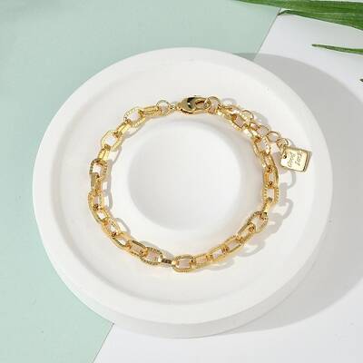Brass Cable Chain Bracelets
