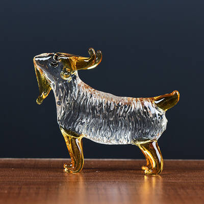 Glass Chinese Zodiac Figurines Statues for Home Office Desktop Feng Shui Ornament