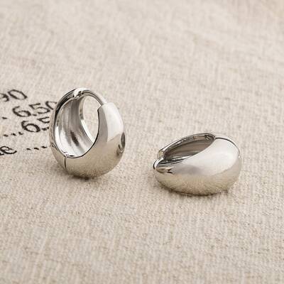 Brass Hoop Earrings