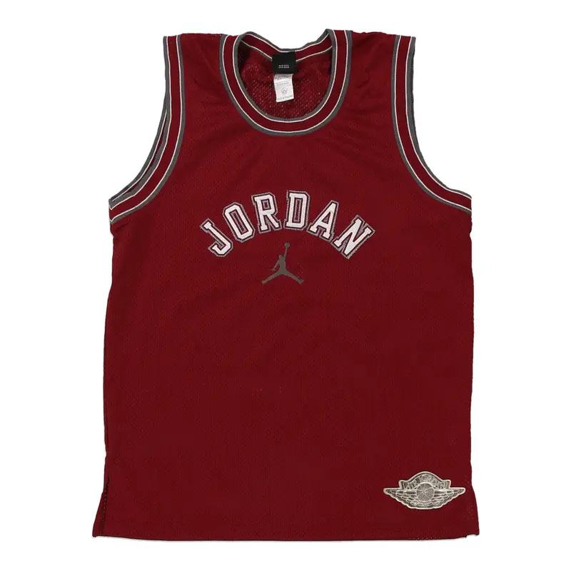 Age 16-18 Jordan Jersey - Large Burgundy Polyester