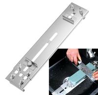 Sharpening Stone Holder, Stainless Steel Whetstone holder Sharpening Stone Base Sink Bridge, Adjustable No-Slip Grindstone Ho...