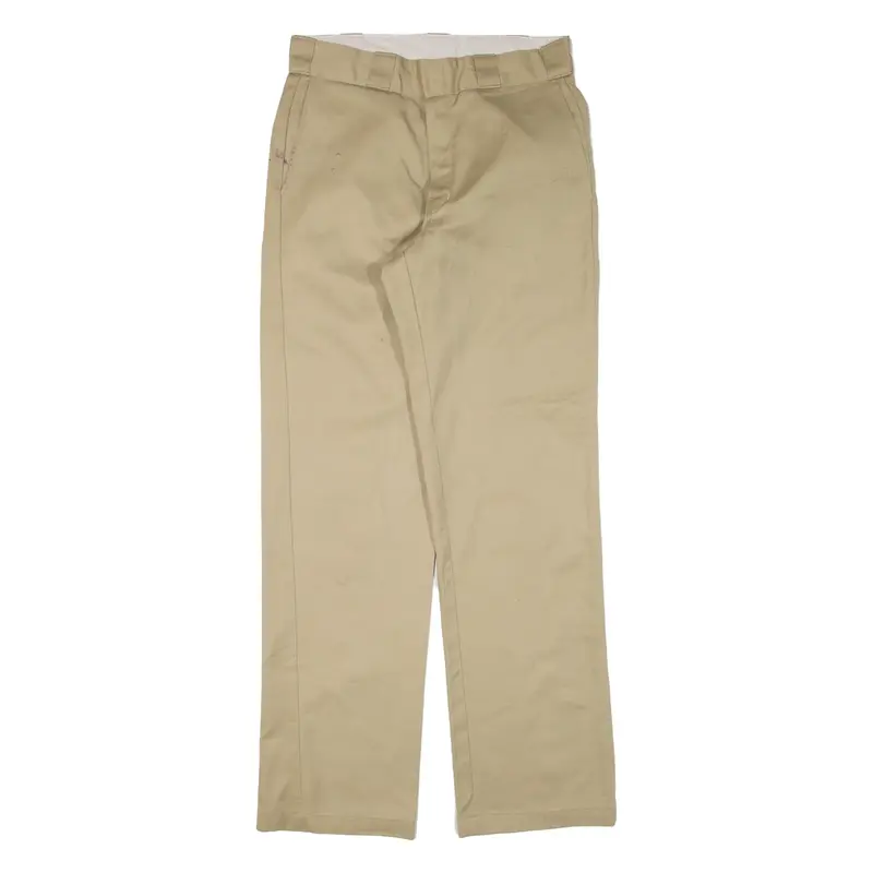 DICKIES Workwear Mens Trousers Beige Regular Straight W30 L32