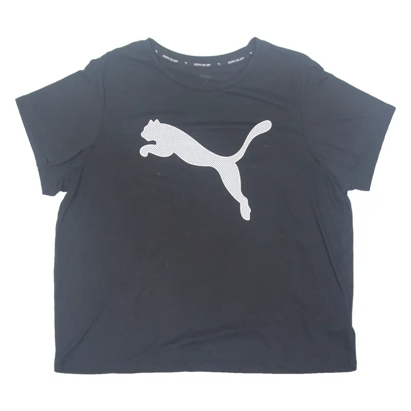 PUMA Cropped Womens T-Shirt Black XL