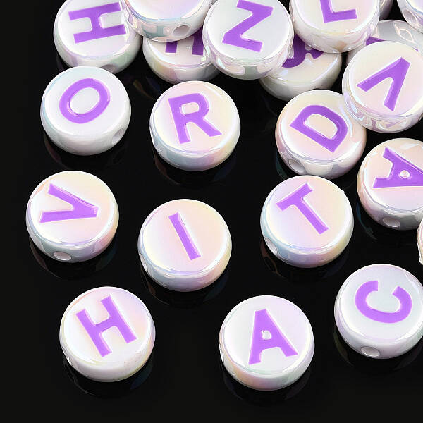 UV Plating Enamel Acrylic Beads