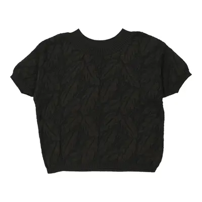 Benetton Top - Large Black Cotton | Size: large