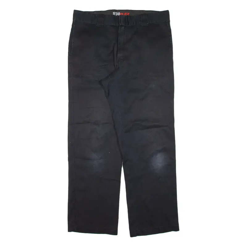 DICKIES 874 Workwear Mens Trousers Black Regular Straight W36 L32
