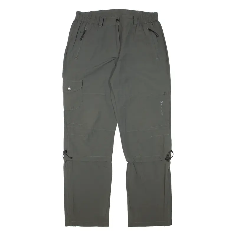 TREVOLUTION Outdoor Trousers Green Regular Straight Womens W32 L30