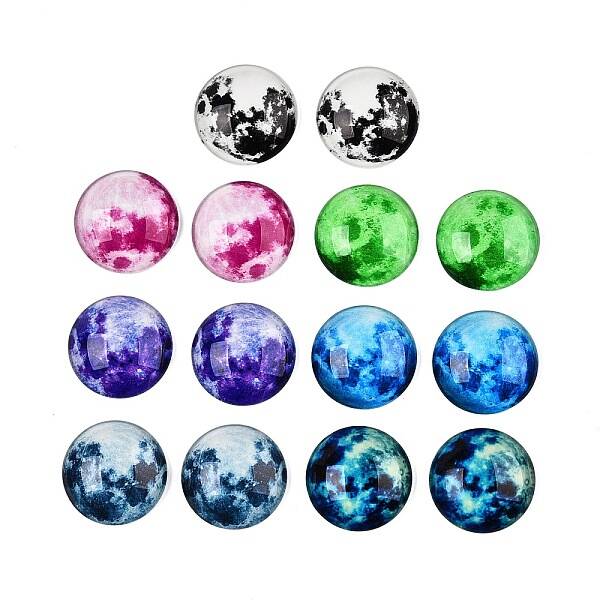 Fluorescent Glass Cabochons