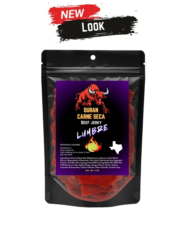 Duran Carne Seca Lumbre SPICY New Look - Spicy Flavor Dried Snack