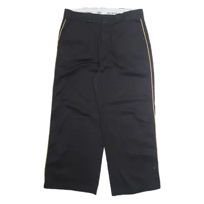 DICKIES Chino Mens Trousers Black Regular Wide-Leg W32 L28