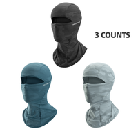 ROCKBROS 3 Counts Summer Balaclava Face Mask UV Protection Cooling Neck Gaiter Breathable Face Covering Motorcycle Cycling fo...