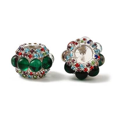 Sparkling Acrylic Rhinestone Round Beads