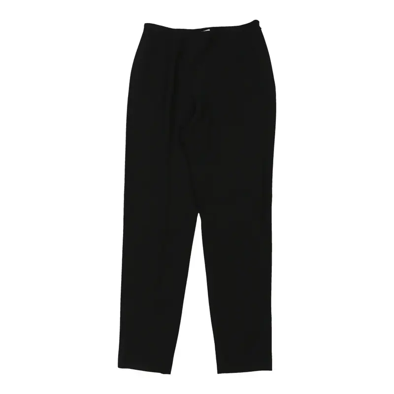 Emporio Armani Trousers - 28W UK 8 Black Polyester Blend | Size: UK 8