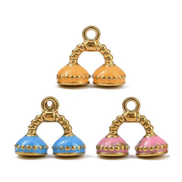 304 Stainless Steel Enamel Charms