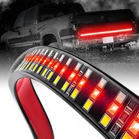 60 Inch Triple Row LED Tailgate Light Bar, Waterproof, 12V DC, Full Function Brake, Reverse, Amber Turn Signal, Universal Fit...