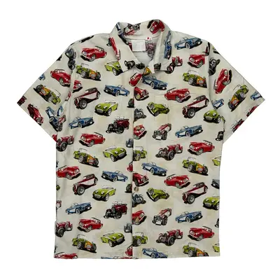 Unbranded Graphic Hawaiian Shirt - Large Multicoloured Cotton