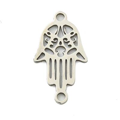 Non-Tarnish 201 Stainless Steel Hollow Connector Charms