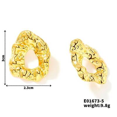 Fashionable Stainless Steel Stud Earrings