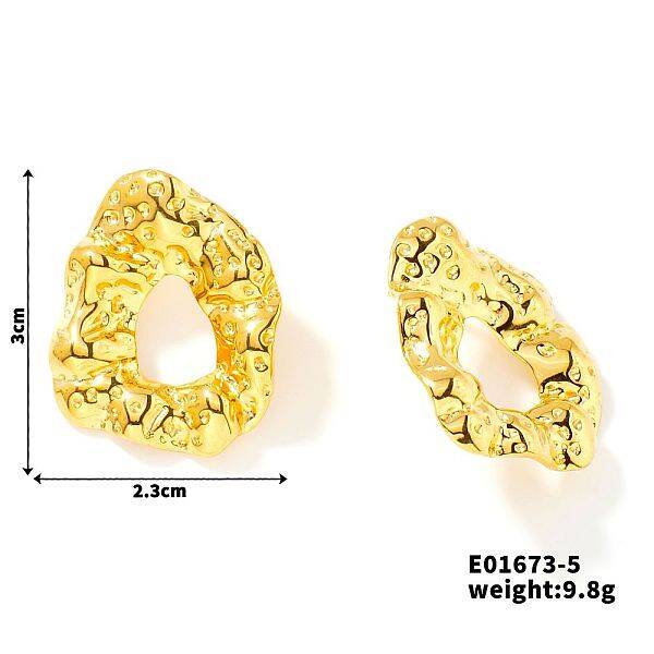 Fashionable Stainless Steel Stud Earrings