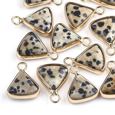 Natural Dalmatian Jasper Pendants