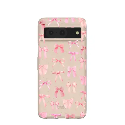 Seashell Rosy Bows Google Pixel 8 Case