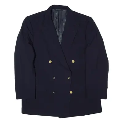 BURBERRY Blazer Jacket Blue Wool 90s Mens XL
