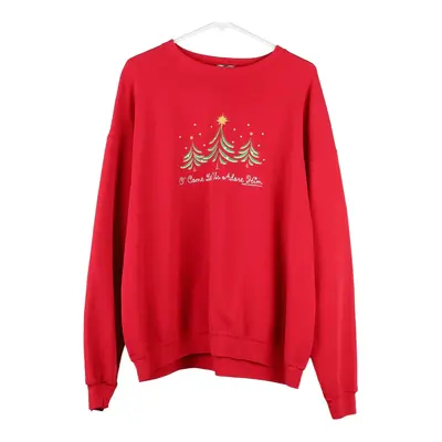 Sparks United Methodist Church Nevada Lee Christmas Sweatshirt - XL Red Cotton