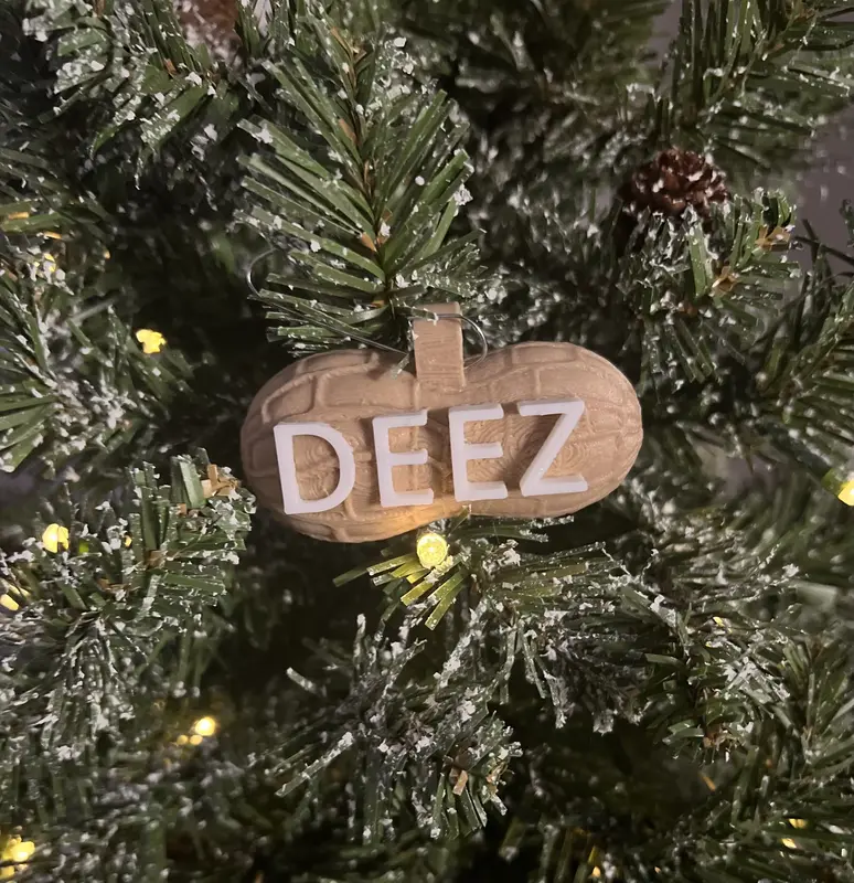 Deez Nuts Funny Ornament - Christmas Ornament with \