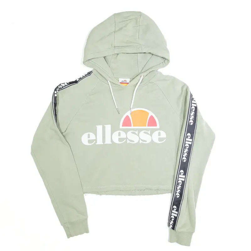ELLESSE Green Pullover Hoodie Womens S