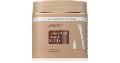 Azure Tan Shimmering colored body balm with glitter 200 ml