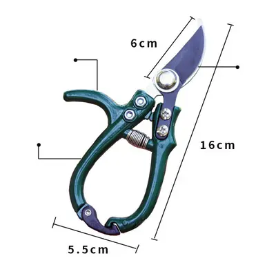 Multifunctional Garden Scissors Pruning Shears Manual With Safety Buckle Stainless Steel Spring Gardening Pruning Shear Branc...