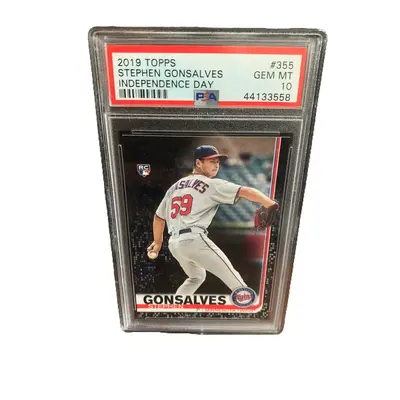 Stephen Gonsalves PSA 2019 Topps BLACK Rookie 10 Gem Mint POP 1 #355