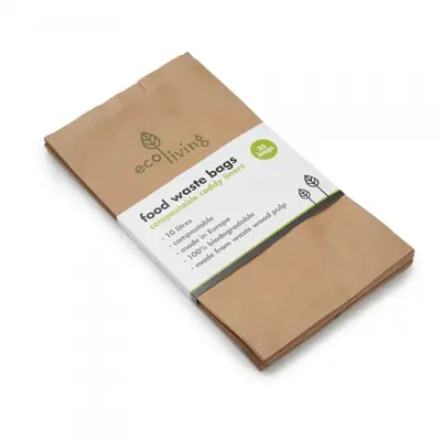 Compostable Food Waste Paper Bags | Size: 25 Pack