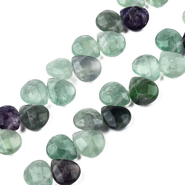 Natural Purple Fluorite Gemstone Beads Strands