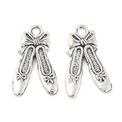 Ballet Shoes Tibetan Style Plating Zinc Alloy Pendants