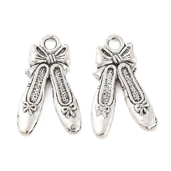 Ballet Shoes Tibetan Style Plating Zinc Alloy Pendants