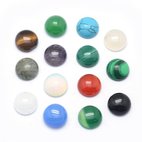 Natural & Synthetic Mixed Gemstone Cabochons