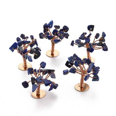 Natural Lapis Lazuli Chips Display Decorations