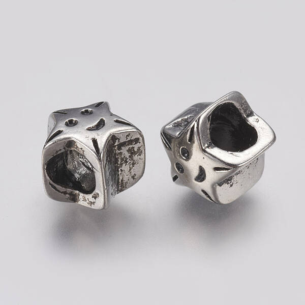 Ion Plating(IP) 304 Stainless Steel European Beads