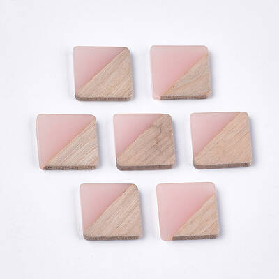 Resin & Walnut Wood Cabochons