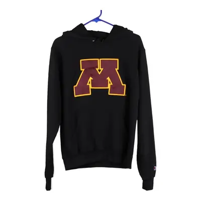 Minnesota University Champion College Hoodie - Small Black Cotton Blend