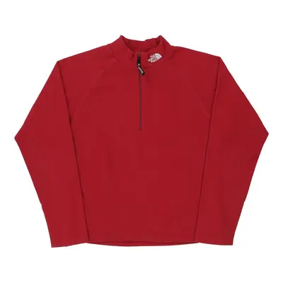 The North Face Fleece - Medium Red Polyester